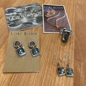 Lori Bonn Ring & (2) Earrings Set